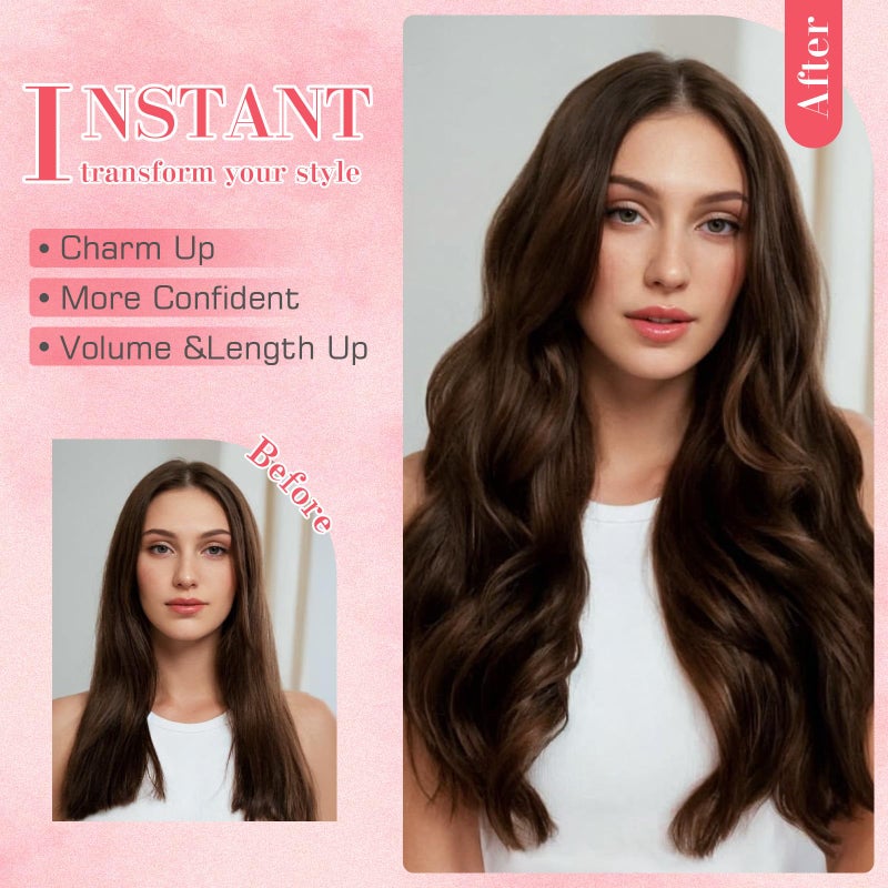 S-noilite Hair Extensions Clip in Human Hair 14 Inch Clip in Hair Extensions Bleach White Hair Extensions Real Human Hair 8PCS 120G Remy Hair Clip in Extensions Double Weft #70 - Image 2